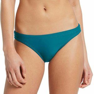 Women's NIKE Solid Bikini Bottoms Interior Draw-cord Size X Large Green Abyss